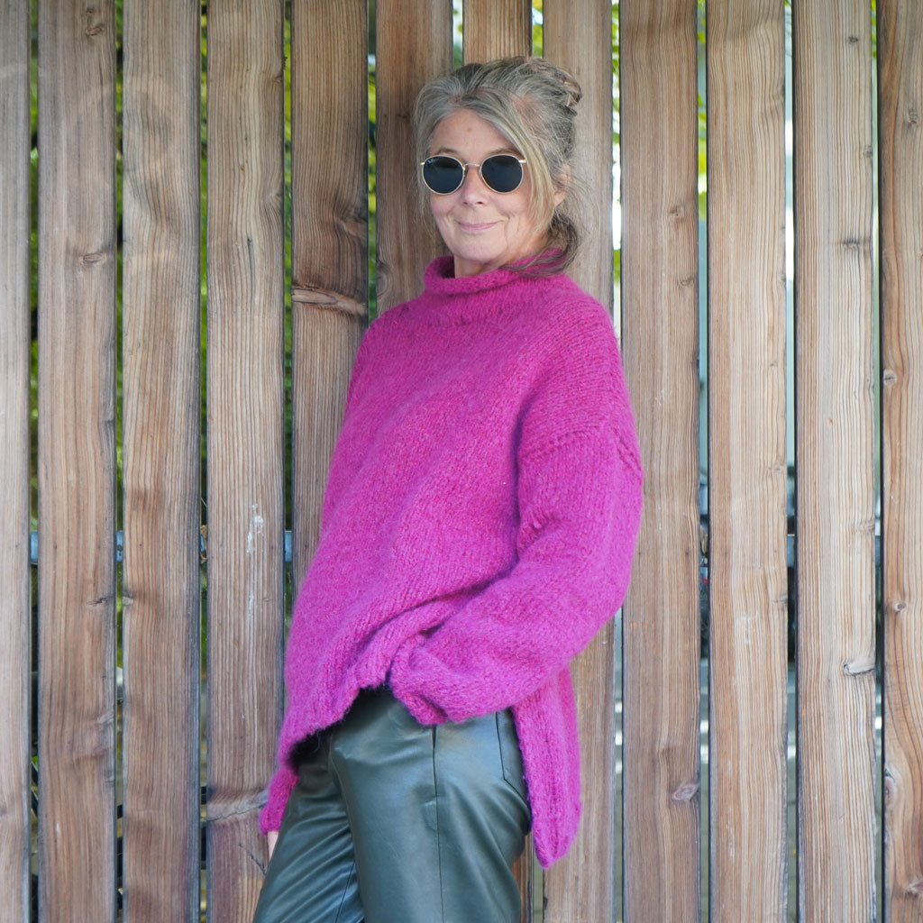DIY Mohair-Pulli "Wild Berry"