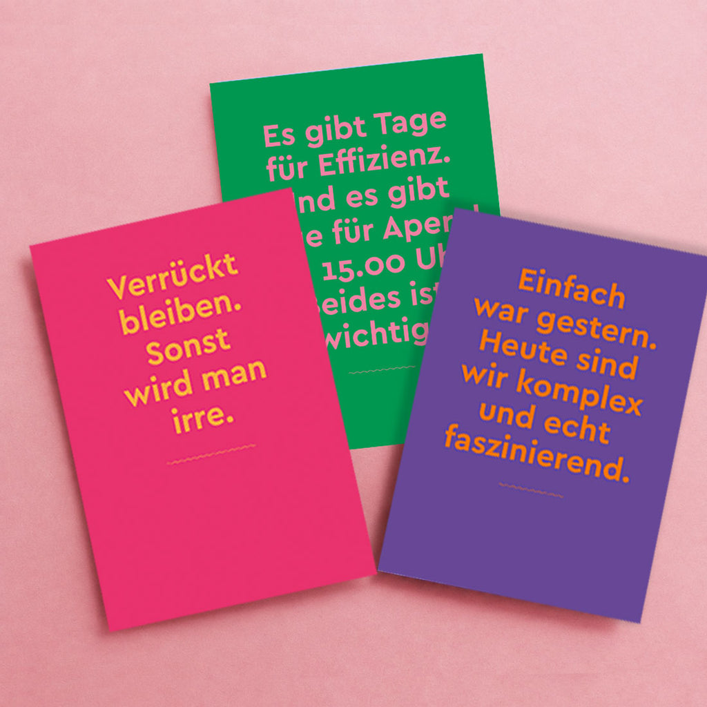 Unser neues Glückwunschkartenset