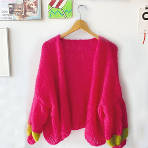 #03 Ready to knit - Kuschelige Mohairjacke – A Tribute to pink
