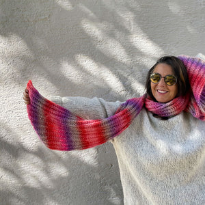 #01 Ready to knit - Kuschelschal Diamante