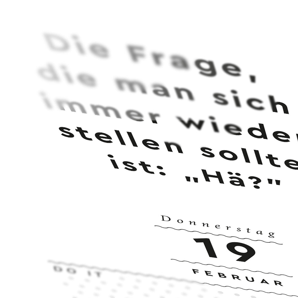 Unser FTF-Abreißkalender 2026