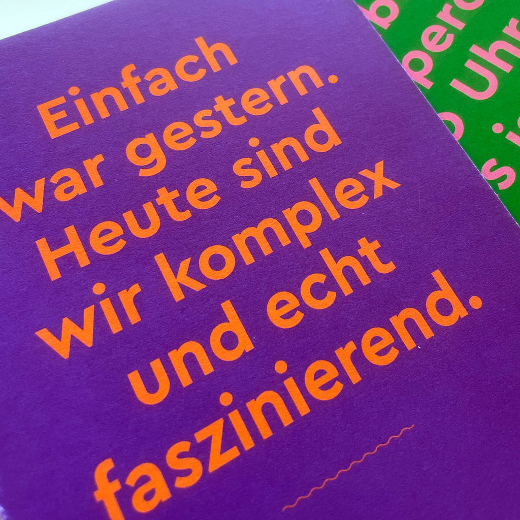 Unser neues Glückwunschkartenset