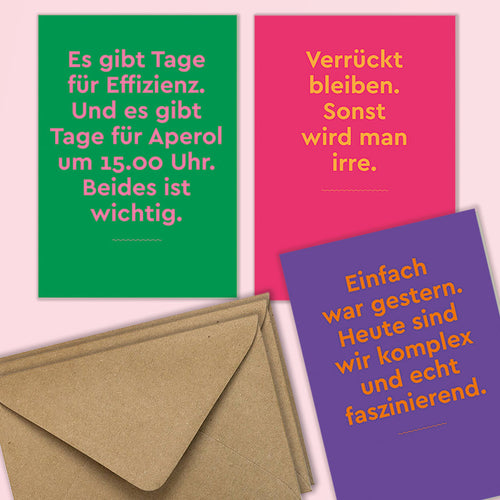 Unser neues Glückwunschkartenset
