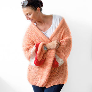 #10 Ready to knit - Strickanleitung Coole Oversized-Strickjacke (Gedruckt)