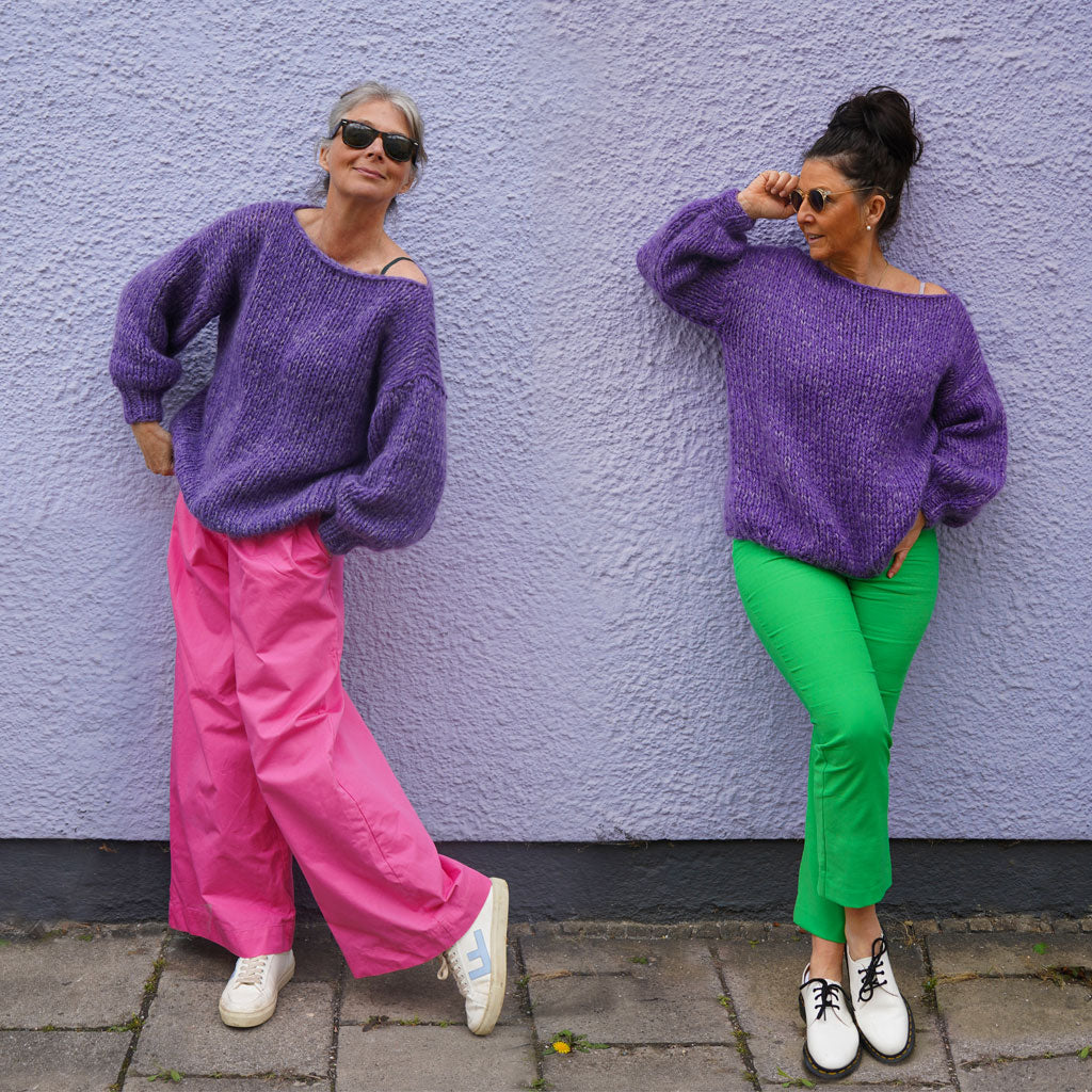 Very Peri Pulli - der lässig-lila Allrounder