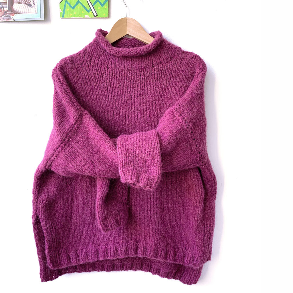 DIY Mohair-Pulli "Wild Berry"