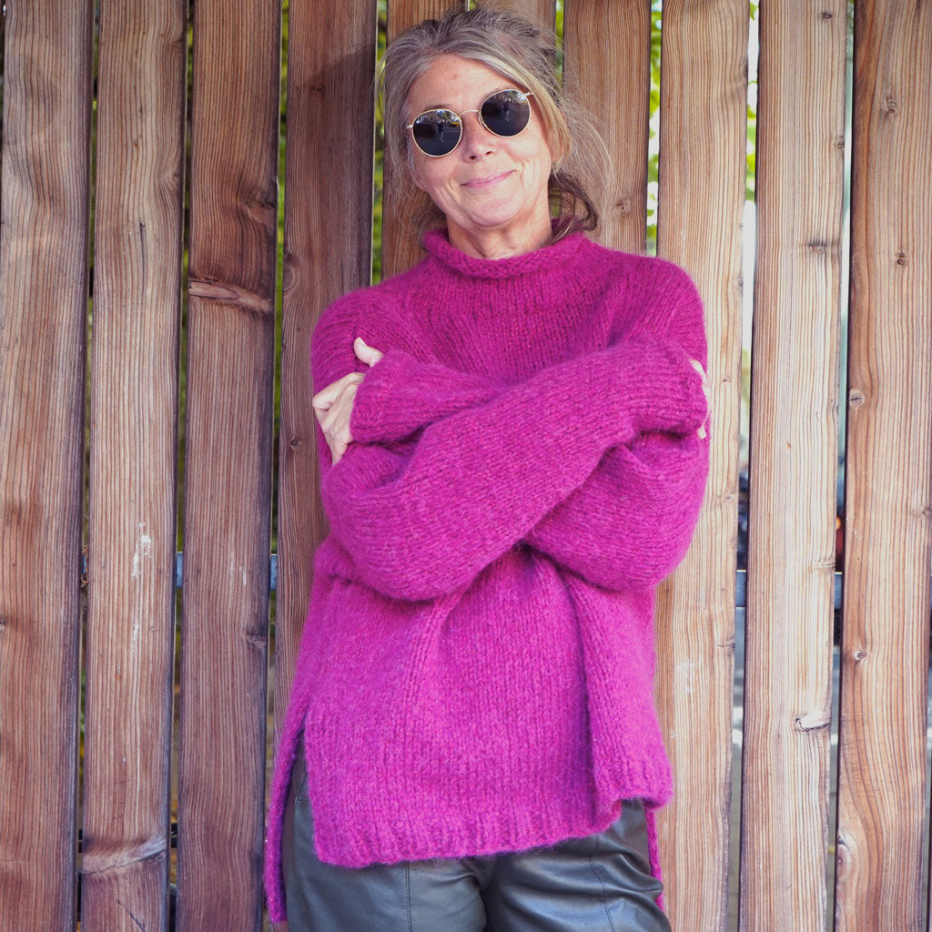 DIY Mohair-Pulli "Wild Berry"