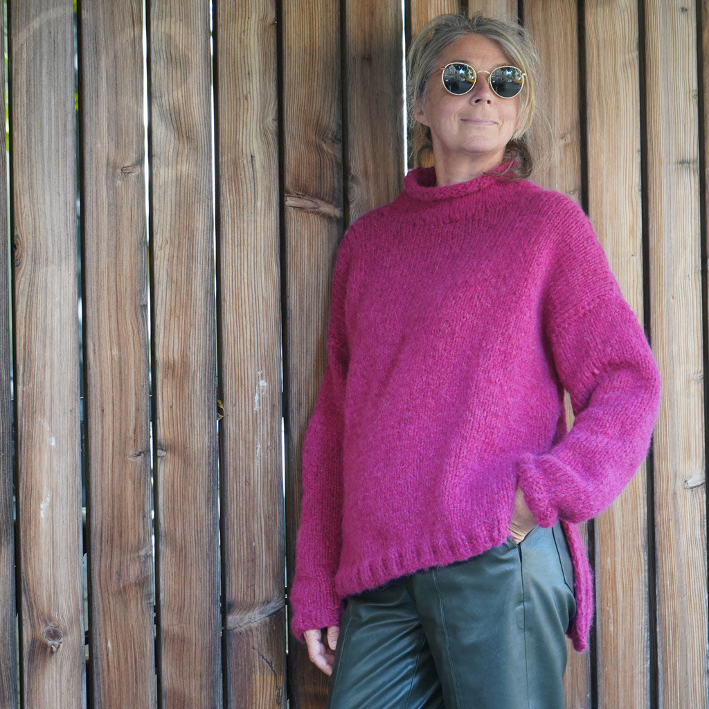 DIY Mohair-Pulli "Wild Berry"