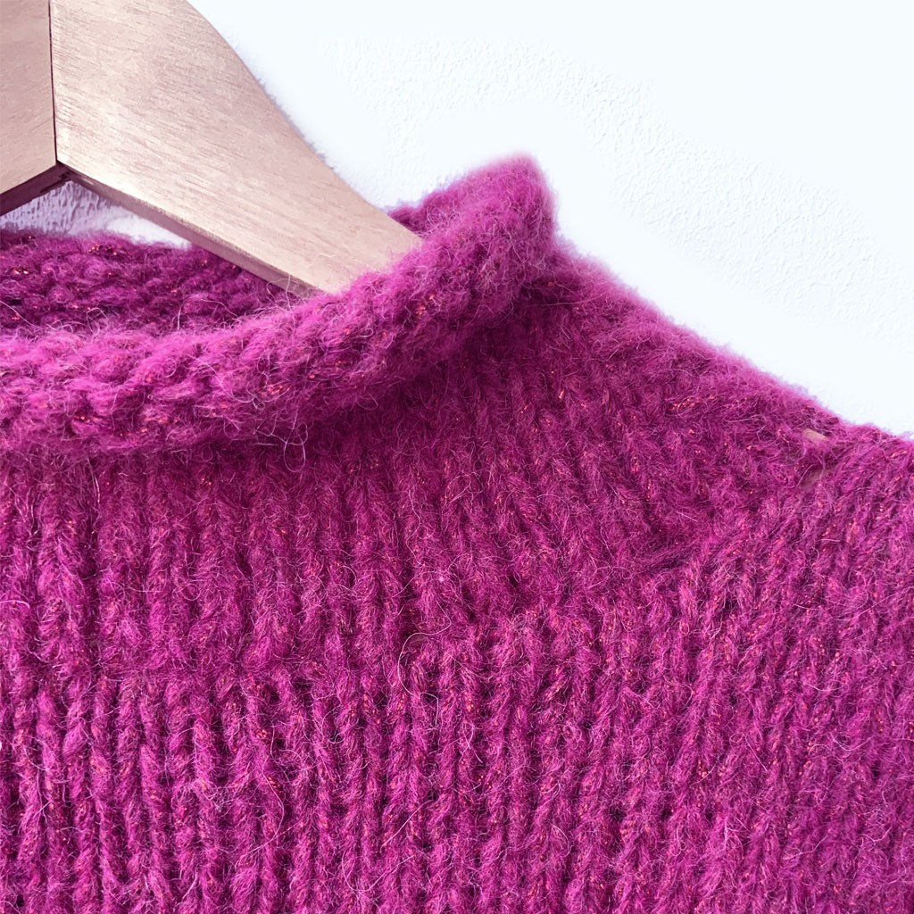 DIY Mohair-Pulli "Wild Berry"